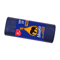 Мешки для мусора 160 л, синие, рулон 10 шт., ПВД, 35 мкм, 1100х900 мм, Уфа Пак, МВ1755 (МВ 160-10ср) в Томилино Мешки для мусора 160 л, синие, рулон 10 шт., ПВД, 35 мкм, 1100х900 мм, Уфа Пак, МВ1755 (МВ 160-10ср) в Томилино