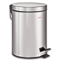 Ведро-контейнер для мусора (урна) с педалью LAIMA Classic, 5 л, зеркальное, нержавеющая сталь, со съемным внутренним ведром в Томилино