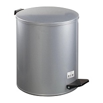 Ведро для мусора с педалью, усиленное, Титан, 15 л, серое, оцинкованная сталь в Томилино Ведро для мусора с педалью, усиленное, Титан, 15 л, серое, оцинкованная сталь в Томилино