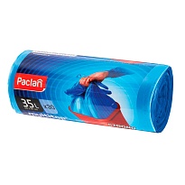 Мешки для мусора 35 л, с ушками, синие, в рулоне 30 шт., ПНД, 10,5 мкм, 640х500 мм, PACLAN Multitop, 600819 в Томилино Мешки для мусора 35 л, с ушками, синие, в рулоне 30 шт., ПНД, 10,5 мкм, 640х500 мм, PACLAN Multitop, 600819 в Томилино