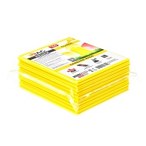 Мешки для мусора 160 л, желтые, в пачке 10 шт., ПВД, 40 мкм, 900х1100 мм, i-Bag в Томилино