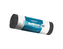 Мешки для мусора 120 л, черные, в рулоне 10 шт., ПНД, 14 мкм, 1100х700 мм, SIBIRSKAYA, 101-008 S в Томилино Мешки для мусора 120 л, черные, в рулоне 10 шт., ПНД, 14 мкм, 1100х700 мм, SIBIRSKAYA, 101-008 S в Томилино
