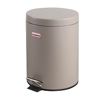 Ведро-контейнер для мусора (урна) с педалью LAIMA Classic, 5 л, серое, матовое, металл, со съемным внутренним ведром в Томилино Ведро-контейнер для мусора (урна) с педалью LAIMA Classic, 5 л, серое, матовое, металл, со съемным внутренним ведром в Томилино