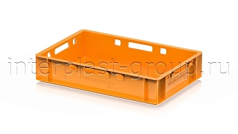 Ящик для мяса и колбасных изделий Е-1 оранжевый в Томилино Ящик для мяса и колбасных изделий Е-1 оранжевый в Томилино