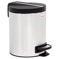 Ведро-контейнер для мусора (урна) с педалью LAIMA Modern, 5 л, матовое, нержавеющая сталь в Томилино