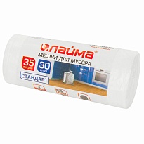 Мешки для мусора 35 л, белые, в рулоне 30 шт., ПНД, 6 мкм, 550х480 мм, LAIMA, 605538 в Томилино Мешки для мусора 35 л, белые, в рулоне 30 шт., ПНД, 6 мкм, 550х480 мм, LAIMA, 605538 в Томилино
